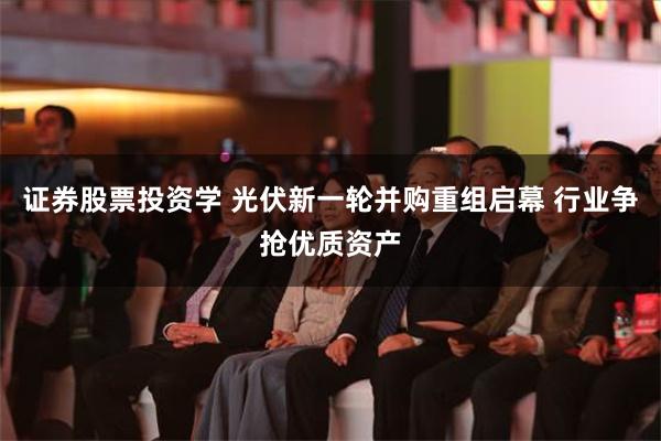 证券股票投资学 光伏新一轮并购重组启幕 行业争抢优质资产