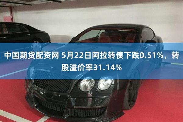 中国期货配资网 5月22日阿拉转债下跌0.51%，转股溢价率31.14%