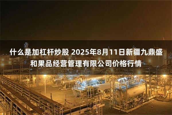 什么是加杠杆炒股 2025年8月11日新疆九鼎盛和果品经营管理有限公司价格行情