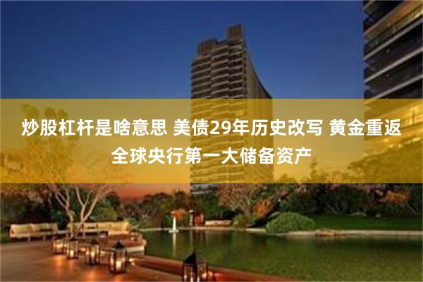 炒股杠杆是啥意思 美债29年历史改写 黄金重返全球央行第一大储备资产