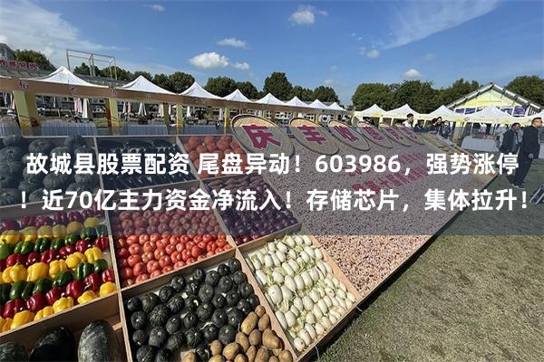 故城县股票配资 尾盘异动！603986，强势涨停！近70亿主力资金净流入！存储芯片，集体拉升！