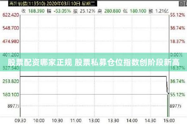 股票配资哪家正规 股票私募仓位指数创阶段新高
