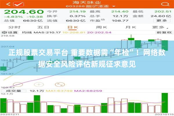 正规股票交易平台 重要数据需“年检”！网络数据安全风险评估新规征求意见
