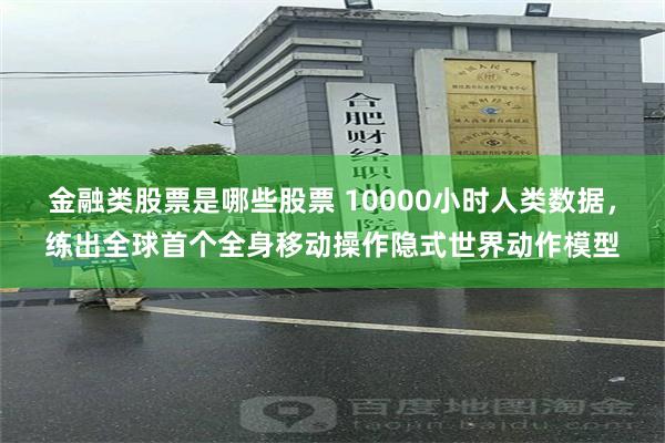 金融类股票是哪些股票 10000小时人类数据，练出全球首个全身移动操作隐式世界动作模型