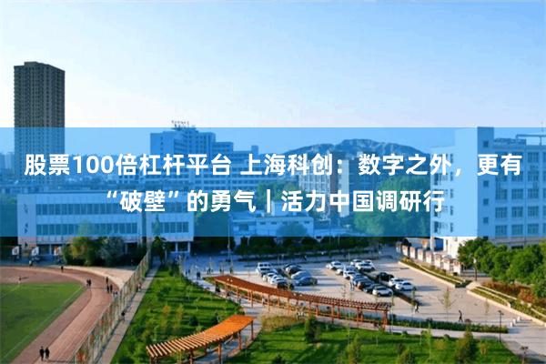 股票100倍杠杆平台 上海科创：数字之外，更有“破壁”的勇气｜活力中国调研行