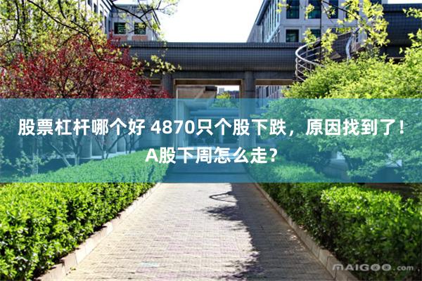 股票杠杆哪个好 4870只个股下跌，原因找到了！A股下周怎么走？