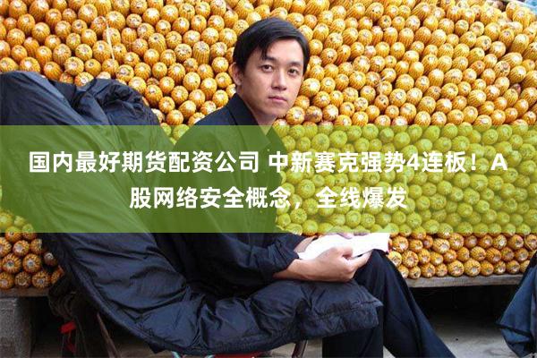 国内最好期货配资公司 中新赛克强势4连板！A股网络安全概念，全线爆发