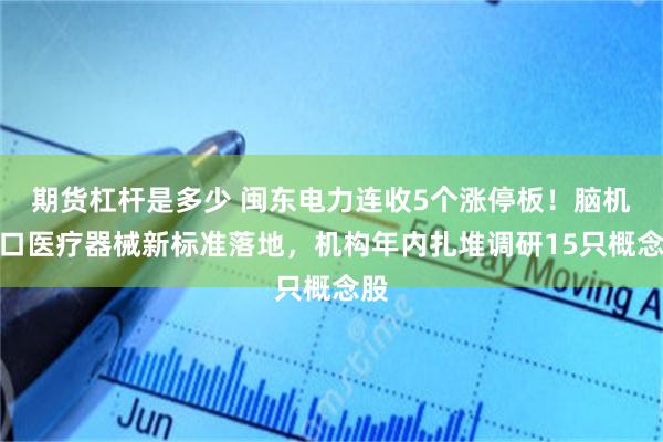 期货杠杆是多少 闽东电力连收5个涨停板！脑机接口医疗器械新标准落地，机构年内扎堆调研15只概念股