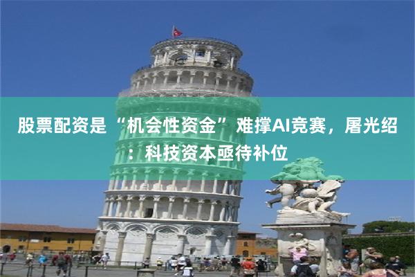 股票配资是 “机会性资金” 难撑AI竞赛，屠光绍：科技资本亟待补位